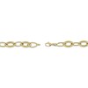 Thumbnail Image 4 of Marquise Link Chain Necklace Hollow 10K Yellow Gold 20"