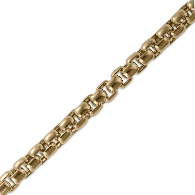 Main Image 2 of Round Box Chain Bracelet 5mm Hollow 10K Yellow Gold 8.5"