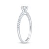 Thumbnail Image 2 of Adore Round-Cut Diamond Engagement Ring 3/8 ct tw 14K White Gold