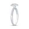 Thumbnail Image 2 of Adore Oval-Cut Diamond Halo Engagement Ring 3/4 ct tw 14K White Gold
