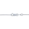 Thumbnail Image 5 of Blue Lab-Created Opal & White Lab-Created Sapphire Evil Eye Hamsa Necklace Sterling Silver 18"