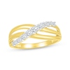 Thumbnail Image 1 of Diamond Crossover Multi-Band Ring 3/8 ct tw 10K Yellow Gold