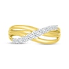 Thumbnail Image 4 of Diamond Crossover Multi-Band Ring 3/8 ct tw 10K Yellow Gold
