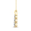 Thumbnail Image 2 of Memories, Moments, Magic Diamond Three-Stone Necklace 1/2 ct tw 10K Yellow Gold 18"