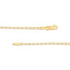 Thumbnail Image 2 of Curb Chain, Bead Chain & Paperclip Chain Necklace Set Solid 10K Yellow Gold 18"