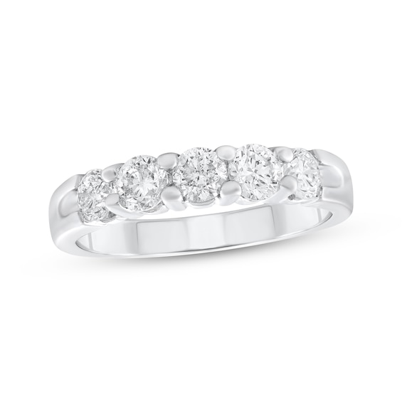 Adore Diamond Five-Stone Anniversary Ring 1 ct tw Platinum