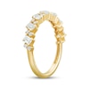 Thumbnail Image 2 of Adore Round & Emerald-Cut Anniversary Ring 3/4 ct tw 10K Yellow Gold