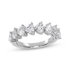 Thumbnail Image 1 of Adore Lab-Grown Diamonds Heart-Shaped East-West Anniversary Ring 2 ct tw 14K White Gold