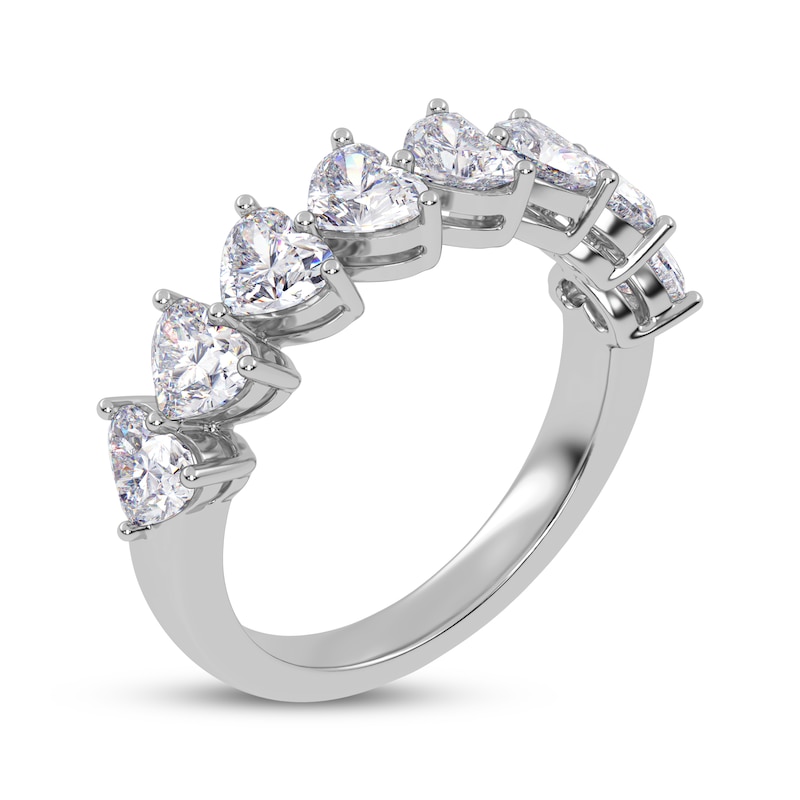 Main Image 2 of Adore Lab-Grown Diamonds Heart-Shaped East-West Anniversary Ring 2 ct tw 14K White Gold