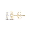 Thumbnail Image 1 of KAY Lab-Grown Diamonds Three-Stone Vertical Stud Earrings 1/5 ct tw 14K Yellow Gold