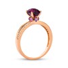 Thumbnail Image 2 of Le Vian Oval-Cut Rhodolite Garnet & Pink Sapphire Ring 1/10 ct tw Diamonds 14K Strawberry Gold