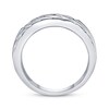 Thumbnail Image 3 of Men's Diamond Five-Stone Ring 1/2 ct tw 10K White Gold
