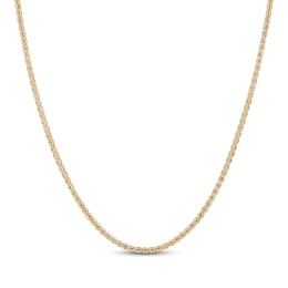 3mm Diamond-Cut Ice Chain Necklace Solid 10K Yellow Gold 20"