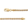 Thumbnail Image 3 of 3mm Diamond-Cut Ice Chain Necklace Solid 10K Yellow Gold 20"