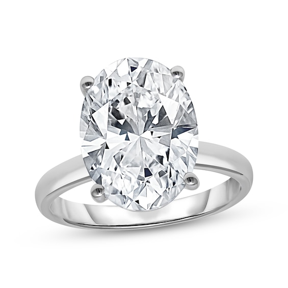 Adore Lab-Grown Diamonds Oval-Cut Solitaire Engagement Ring 6 ct tw 14K White Gold (F/SI2)