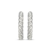 Thumbnail Image 2 of Polished Twist Hoop Earrings Sterling Silver 14mm