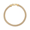 Thumbnail Image 1 of 3.85mm Diamond-Cut Ice Bead Chain Bracelet Solid 10K Yellow Gold 8.5"