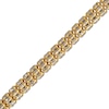 Thumbnail Image 2 of 3.85mm Diamond-Cut Ice Bead Chain Bracelet Solid 10K Yellow Gold 8.5"