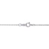 Thumbnail Image 4 of Heart-Shaped Amethyst & White Lab-Created Sapphire Necklace Sterling Silver 18"