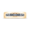 Thumbnail Image 3 of Adore Men's Black Diamond Brushed Wedding Band 1/2 ct tw 10K Yellow Gold