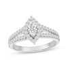 Thumbnail Image 1 of Adore Heirloom Marquise-Cut Diamond Halo Engagement Ring 3/4 ct tw Platinum