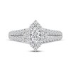 Thumbnail Image 4 of Adore Heirloom Marquise-Cut Diamond Halo Engagement Ring 3/4 ct tw Platinum