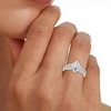 Thumbnail Image 6 of Adore Heirloom Marquise-Cut Diamond Halo Engagement Ring 3/4 ct tw Platinum