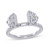 Thumbnail Image 1 of Adore Lab-Grown Diamonds Half Moon-Shaped Enhancer Ring 1-1/8 ct tw 14K White Gold