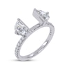 Thumbnail Image 2 of Adore Lab-Grown Diamonds Half Moon-Shaped Enhancer Ring 1-1/8 ct tw 14K White Gold