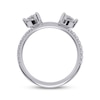 Thumbnail Image 3 of Adore Lab-Grown Diamonds Half Moon-Shaped Enhancer Ring 1-1/8 ct tw 14K White Gold
