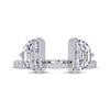 Thumbnail Image 4 of Adore Lab-Grown Diamonds Half Moon-Shaped Enhancer Ring 1-1/8 ct tw 14K White Gold