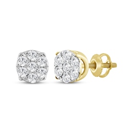 KAY Lab-Grown Diamonds Composite Stud Earrings 1/4 ct tw 10K Yellow Gold