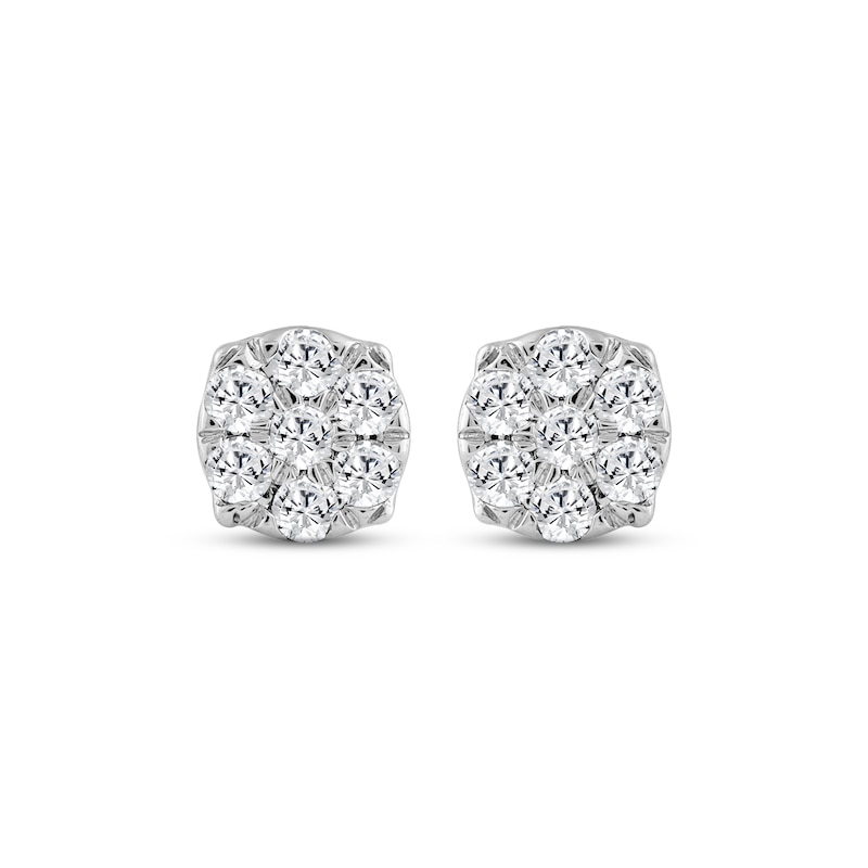 Main Image 2 of KAY Lab-Grown Diamonds Composite Stud Earrings 1/4 ct tw 10K Yellow Gold