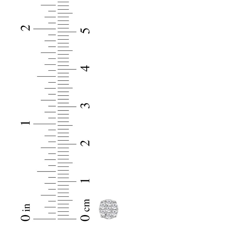 Main Image 4 of KAY Lab-Grown Diamonds Composite Stud Earrings 1/4 ct tw 10K Yellow Gold