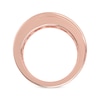 Thumbnail Image 3 of Adore Men's Lab-Grown Diamonds Oval- & Round-Cut Wedding Band 5 ct tw 14K Rose Gold