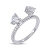 Thumbnail Image 2 of Adore Lab-Grown Diamonds Heart-Shaped Enhancer Ring 1 ct tw 14K White Gold