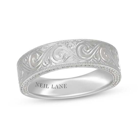 Neil Lane Men's Diamond Wedding Band 1/4 ct tw Round-Cut 14K Gold