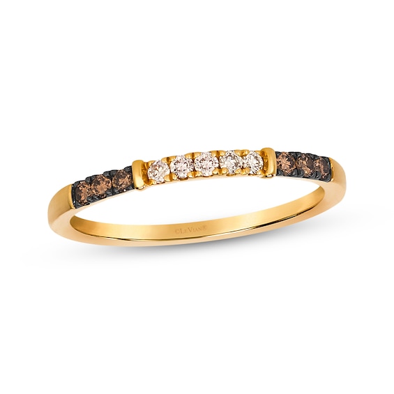 Le Vian Diamond Stackable Ring 1/5 ct tw 14K Honey Gold