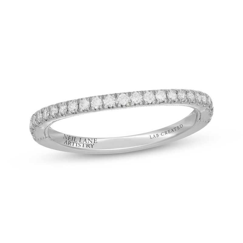 Main Image 1 of Neil Lane Artistry Lab-Grown Diamond Wedding Band 1/4 ct tw 14K White Gold