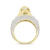 Thumbnail Image 3 of Men's Diamond & Lab-Created Ruby Lion Head Ring 2-1/2 ct tw 10K Yellow Gold