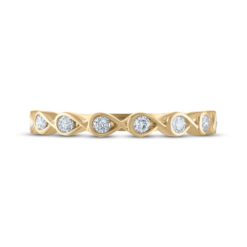Main Image 3 of Every Moment Diamond Infinity Band 1/4 ct tw 14K Yellow Gold