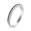 Thumbnail Image 2 of Black & White Diamond Anniversary Band 1/3 ct tw 10K White Gold