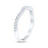 Thumbnail Image 2 of THE LEO First Light Diamond Contour Wedding Band 1/4 ct tw 14K White Gold