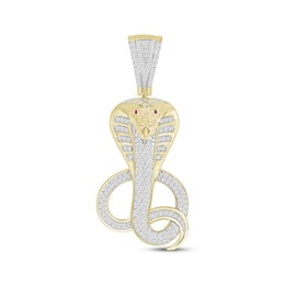Men's Diamond Cobra Charm 1/2 ct tw 10K Yellow Gold