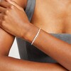 Thumbnail Image 5 of Lab-Grown Diamonds by KAY Graduated Line Bracelet 4 ct tw 14K White Gold 7.25&quot;