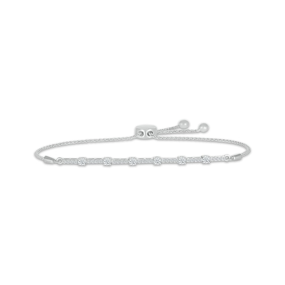 KAY Lab-Grown Diamonds Bolo Bracelet 1/2 ct tw 10K White Gold