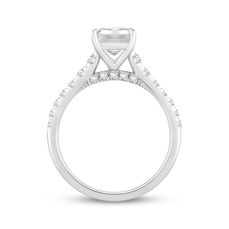 Main Image 3 of Adore Lab-Grown Diamonds Radiant-Cut Engagement Ring 2-1/2 ct tw 14K White Gold