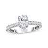 Thumbnail Image 1 of Adore Lab-Grown Diamonds Oval-Cut Halo Engagement Ring 1-1/2 ct tw 14K White Gold