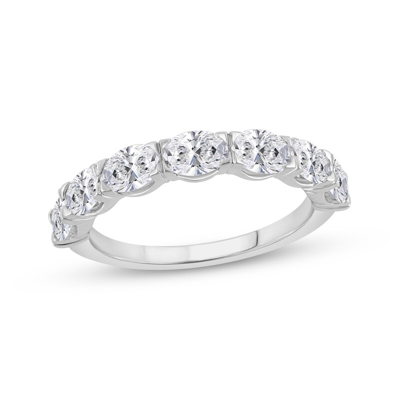 Main Image 1 of Adore Lab-Grown Diamonds Oval-Cut Horizontal Anniversary Ring 1-1/2 ct tw 14K White Gold
