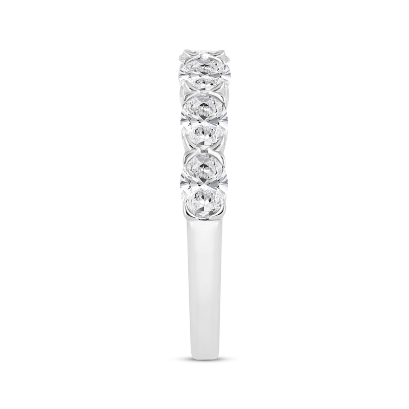 Main Image 2 of Adore Lab-Grown Diamonds Oval-Cut Horizontal Anniversary Ring 1-1/2 ct tw 14K White Gold
